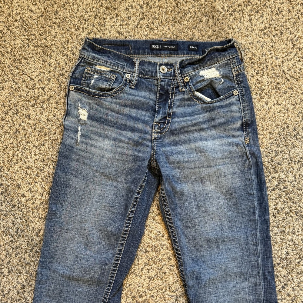 Buckle BKE Jake Straight Mens 29x30 Denim Medium Wash Fit Jeans Fit 28x29 Y2k - Picture 2 of 9